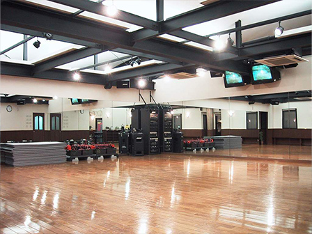 一次避難所となる60畳の健康運動スペース