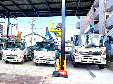 アルテック土木資材置場