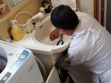 洗面台メンテナンス